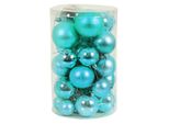 30Pz. Baubles Natalizi / Baubles Natalizi In Benzina Ø 4/5/6/7Cm