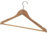 Alba Appendiabiti In Legno Con Barra, Set Da 25 Pezzi
