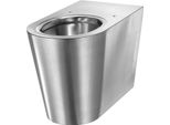 Delabie Wc S21 P Bodenst. Anschl. Von Hinten Edst. 1.4301 Satiniert