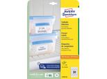 Avery Zweckform L7975-25 Etichette Per Congelatore Avery Zweckform, 30 X 50 Mm, Bianche