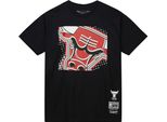 PáNské TričKo Mitchell & Ness T-Shirt Chicago Bulls Nba Big Face 7.0 Ss Tee Nero - S