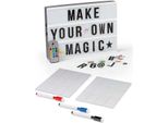 Easymaxx Led Lightbox A4 Con 173 Lettere, Numeri E Simboli E 150 Immagini Colorate, Set Di Scrittura Incluso (3 Penne E 20 Cartoline)
