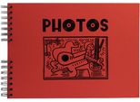 Exacompta 16783E Album Fotografico Con Rilegatura A Spirale 50 Pagine Nere Musicart Rosso