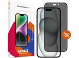 Iphone 16, Iphone 15, Iphone 14 Pro Screenprotector: Accezz Gehard Glas Privacy Screenprotector - Trasparente