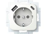Busch Jaeger Schuko Steckdose USB-A+C 20 EUCB2USBAC-214 (2CKA002011A6296)