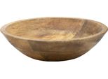 1.06 Ciotola Rotonda In Legno Di Mango - Ø 30 Cm X 7,5 Cm - Vassoio Decorativo Rotondo