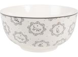 Clayre & Eef Zuppiera 500 Ml Gatti In Porcellana Bianca E Grigia