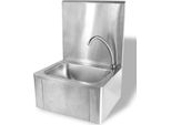 Lavamano Combisteel Con Comando A Ginocchio In Acciaio Inox 400X330X570 Mm