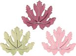 Decorazione A Spargimento Foglie Di Acero In Legno Decorazione Da Tavolo Autunnale Viola Rosa Verde 72 Pz.