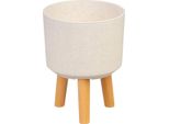 Vaso Strend Pro, Colore White Weath Finish, 20X20X26 Cm