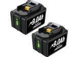 Batteria Ricaricabile, Capacità 9000Mah, Compatibile Con Diversi Modelli, 2Pcs 9.0