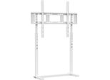 Supporto Tv Universale Da Pavimento, Regolabile In Altezza Da 120 A 150 Cm, Supporta Televisori Da 32 A 85 Pollici, Bianco