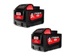 Batteria Agli Ioni Di Litio, Tensione 18V, Capacità 9,0Ah, 2 Pack 9,0Ah