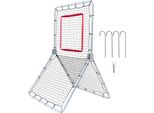 Succebuy Rete Per Rimbalzi Di Baseball E Softball, 3,5 X 6 Piedi Pitchback Trainer, Rete Per Lanci Di Softball Con 5 Angoli Regolabili Per Esercitarsi In Campo E Nel Lancio