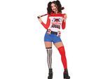 Supereroe Arlecchino Figura Avventura Bevanda Divertente Festa Costume Addio Al Celibato Supereroe Fumetto Azione Divertente Arlecchino Figura Avventura, Taglia: 36 - 38 (S) Colore: Rosso