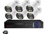 Sistema Di Telecamere Di Sicurezza, Risoluzione 8MP, Audio Bidirezionale, 8CH 6Pcs 4K, Nessuno