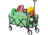 Carrello Multiuso, Design Pieghevole, Capacità Di Carico Di 150 Libbre, Verde