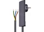 Schulte Evoline Plug 01.511 Spina Piatta 1,5 M Cavo Di Collegamento Nero
