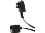 Helos 014149 Adattatore Spina TAE-F / Presa 8P4C RJ45 20Cm Nero