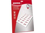 Etichette Universali Kores Diametro: 24 Mm Bianco 1.500 Etichette