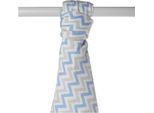 Xkko Bmb Asciugamano In Bambù 90X100 Scandinavo Baby Blue Chevron