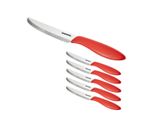 Tescoma Coltello Da Pranzo Presto 12 Cm, 6 Pezzi, Rosso