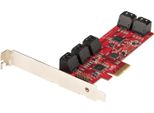 Startech.Com Scheda Pcie Sata - Scheda Di Espansione Pcie Sata A 10 Porte - 6 Gbps - Staffa A Profilo Basso/Alto - 10 Connettori Sata - ASM1062 Senza Raid - Convertitore Da Pci Express A Sata