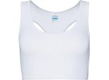 Just Cool JC017 | Top Da Donna Girlie Cool Sports Crop Top - Colore: Arctic White - Taglia: S