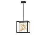 Styx Led 48W Nero / Oro Petalo Lampada A Sospensione Quintiesse