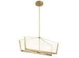 Elstead Calters Lampadario Led Oro Champagne