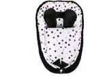 Minky Belisima Cute Baby Couverture Noir/Blanc Nido Per Bambini Con Coperta
