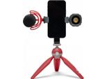 Treppiede Fotografico Per Smartphone E Gopro, Joby Handypod 2 Con Testa A Sfera E Supporto Griptight 360, Rosso