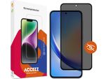 Samsung Galaxy A55 Screenprotector: Accezz Gehard Glas Privacy Screenprotector - Trasparente