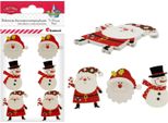 Decorazioni Autoadesive In Legno Babbo Natale Pupazzo Di Neve Titanum