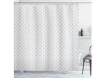 Abakuhaus Tenda Da Doccia Anker, Tema Vela Oceano Onde Vita Marina Motivo Illustrazione Minimalista, 175 X 180 Cm, Grigio Chiaro Bianco