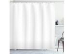 Abakuhaus Tenda Da Doccia Minimalista, Motivo A Quadrati Ripetuti Su Sfondo Geometrico, 175 X 180 Cm, Bianco