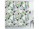 Abakuhaus Tenda Da Doccia Cactus, Stile Cartone Animato Disegno Caricaturale Riccio Animali Motivi Saguaro E Fico D'india, 175 X 220 Cm, Multicolore
