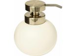 5Five Simply Smart Seifenspender Duo, Seifendosierer, Pumpspender, Dispenser, Polyresin, Beige, 200169A