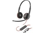 Hp Blackwire 3220 Cuffie Stereo USB-C + Adattatore USB-C/A, 8X228AA