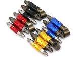 Alconstar- Alluminio AN-3 AN3 Moto Linea Freno Fluido Tubo Di Connessione A Sgancio Rapido Kit Adattatore Golden_C04-An3 Gomiti