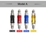Alconstar- Alluminio AN-3 AN3 Moto Linea Freno Fluido Tubo Di Connessione A Sgancio Rapido Kit Adattatore Red_C02-An3 Gomito