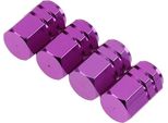 4 Pezzi Colorati In Lega Di Alluminio Pneumatico Venve Cap Automobili Esagono Ruota Tappi Auto Accessori Decorativi Rosso