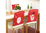 Copri Sedia Babbo Natale Evento Festa Schneemann Cena Copri Sedie Casa Dekor - 01