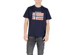 Napapijri T-Shirt Uomo Stampa Blu Manica Corta : Taglia - S Taglia: S