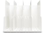 Exacompta - Art. N. 390013D - Organizzatore Verticale Modulotop Con 5 Schede Automatiche - Per Lo Smistamento Di Posta O Documenti A4+ - Dimensioni: Profondità 30 X Larghezza 28,8 X Altezza 25,5 Cm - Bianco