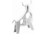 Vidaxl Toro Scultura Argento 22 X 9,5 X 34 Cm Alluminio