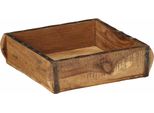 Vidaxl Vassoio Marrone 29 X 31 X 10 Cm Legno Massiccio Riciclato