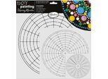 Set Di Stencil Creativi Aladine Mandala Dot Painting 3 Pezzi