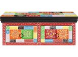 Vidaxl Mobile Tv Multicolore 60 X 30 X 24 Cm In Legno Massiccio Di Mango