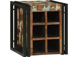 Vidaxl Portabottiglie 35 X 35 X 39 Cm Legno Massiccio Riciclato